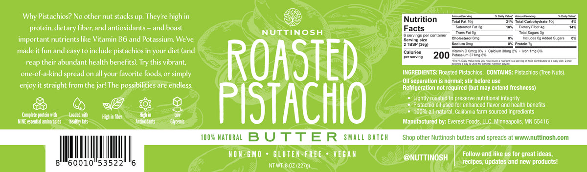 Pistachio Butter- Roasted
