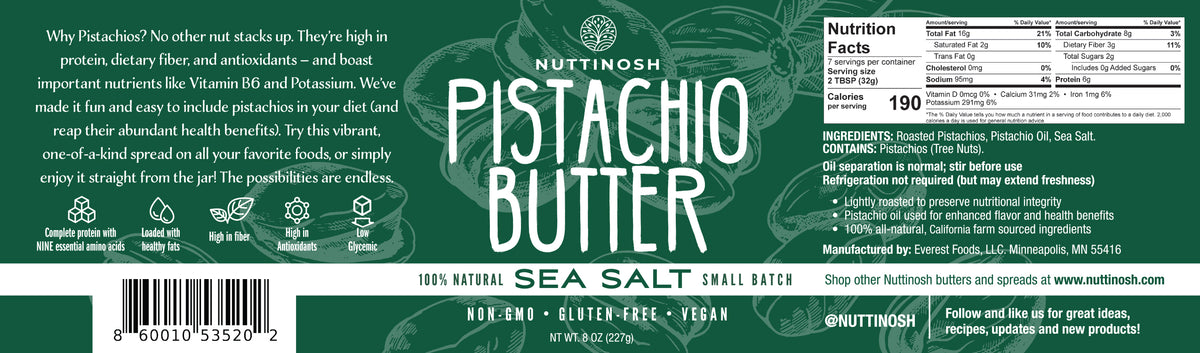 Pistachio Butter with Sea Salt