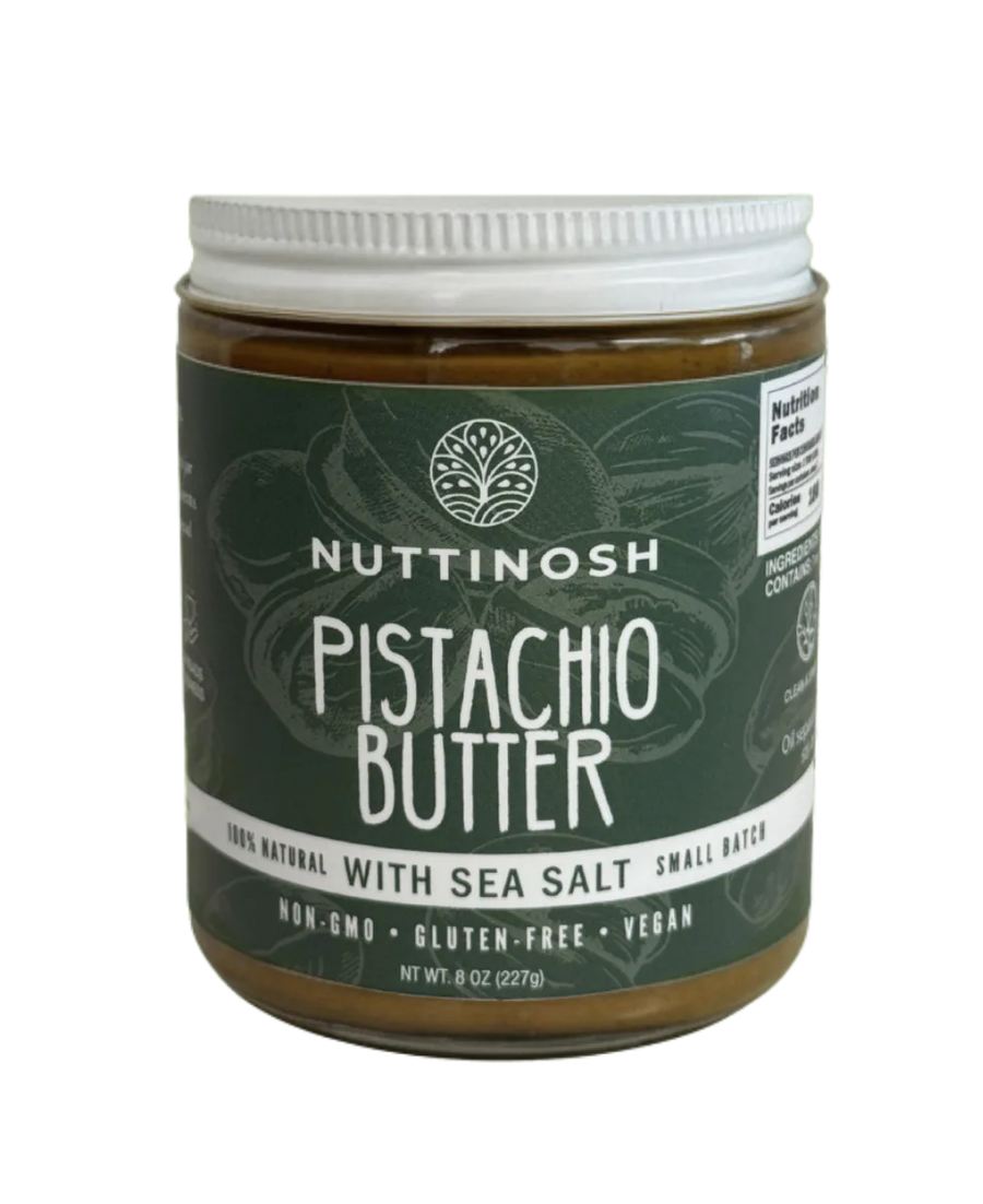 Nuttinosh pistachio butter with sea salt 8 oz jar