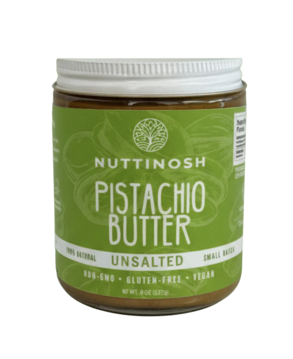 Nuttinosh roasted pistachio butter 8 oz jar