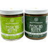 Nuttinosh two-pack Pistachio Butter Bundle with Roasted and Sea Salt jars